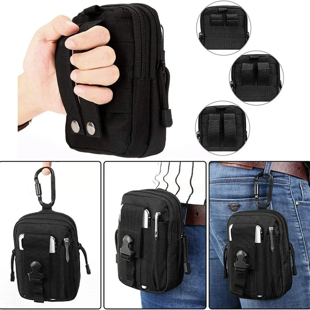 Tactical Molle Pouch EDC Utility Gadget Outdoor Men Waist Bag with Phone Belt